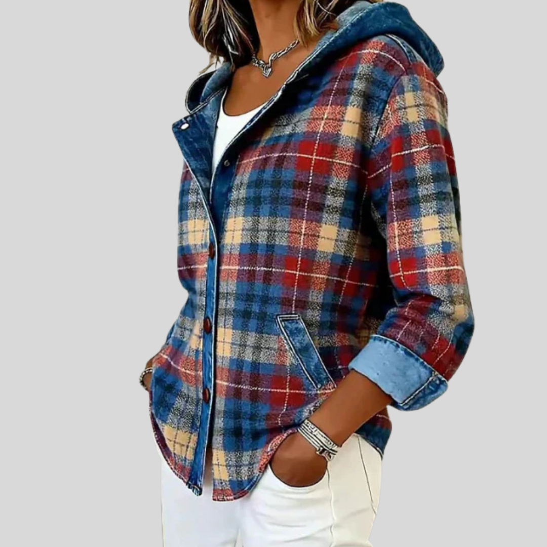 Hildred™ | Hooded Plaid Jacket