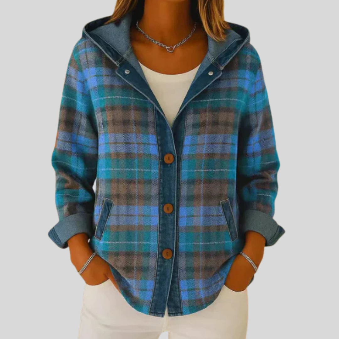 Hildred™ | Hooded Plaid Jacket