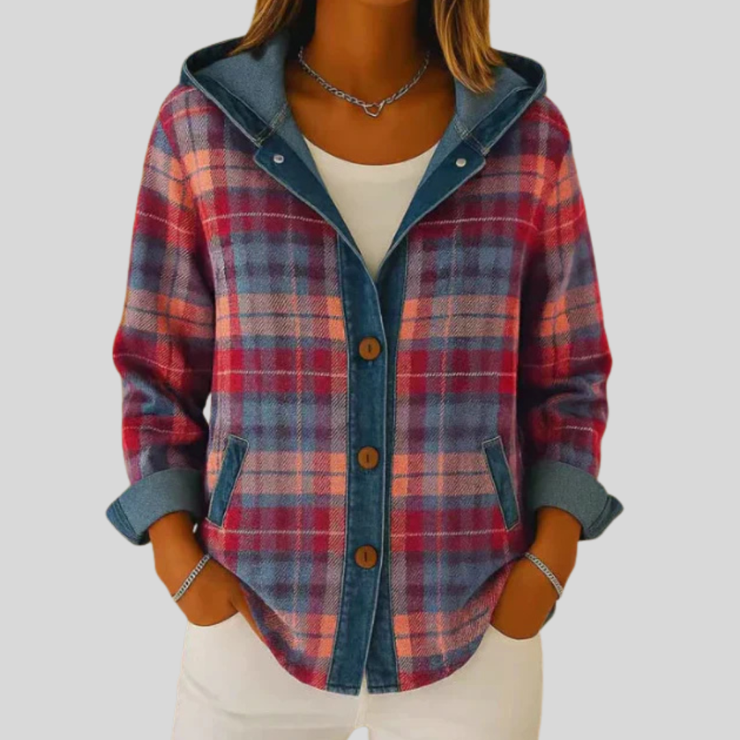 Hildred™ | Hooded Plaid Jacket