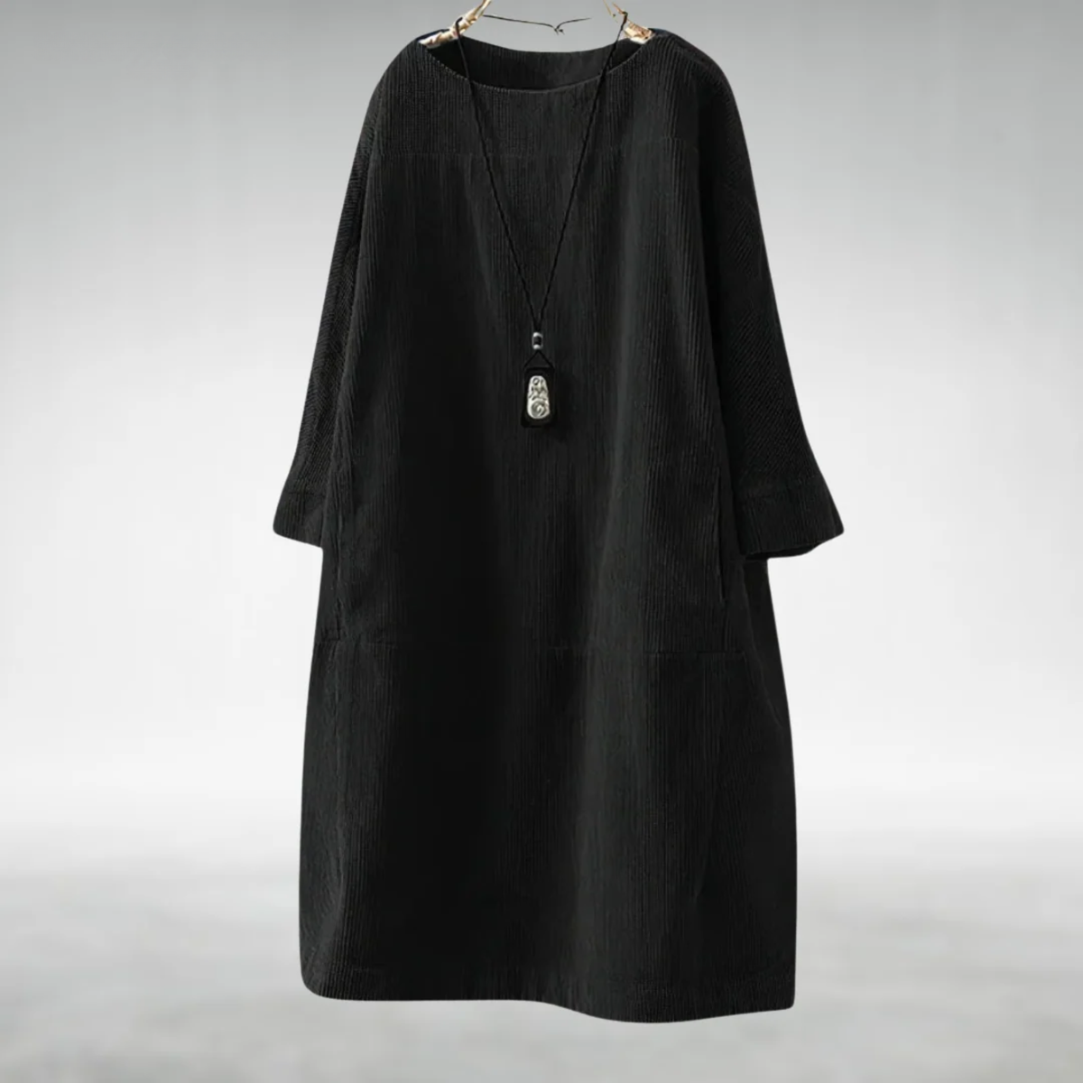 Amy™ | Relaxed Corduroy Midi Dress