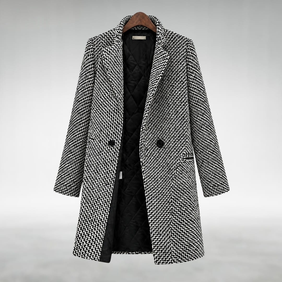 Deborah | Long Patterned Coat