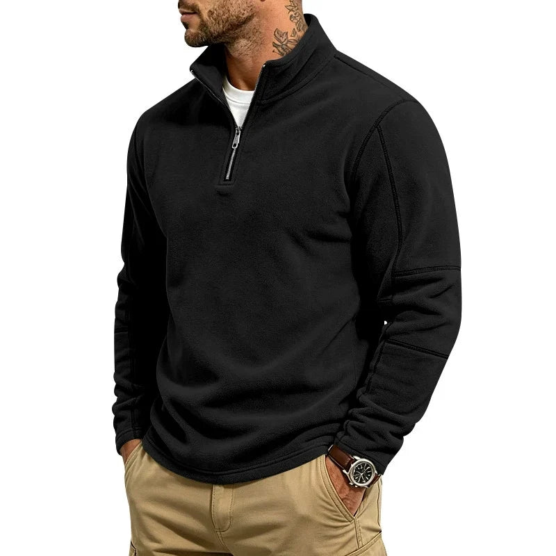 Harold | Half-zip pullover with stand collar
