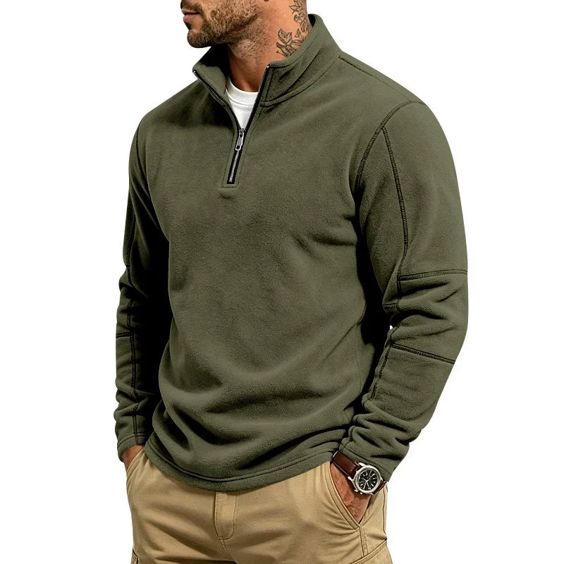 Harold | Half-zip pullover with stand collar