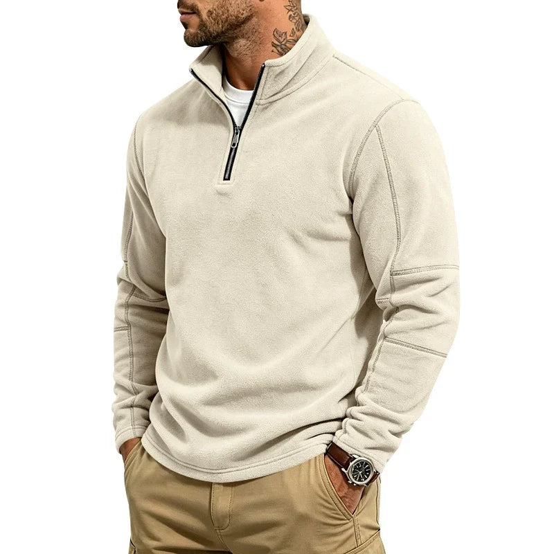 Harold | Half-zip pullover with stand collar