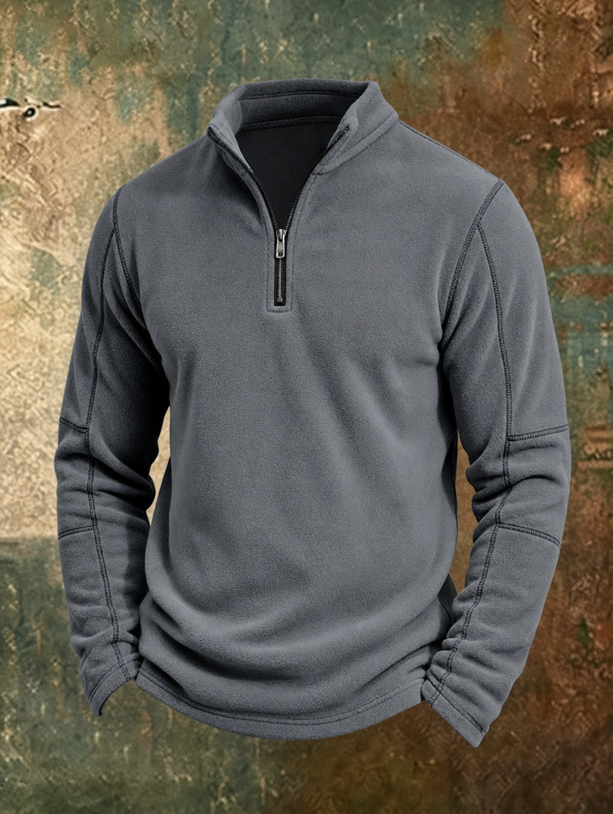 Harold | Half-zip pullover with stand collar