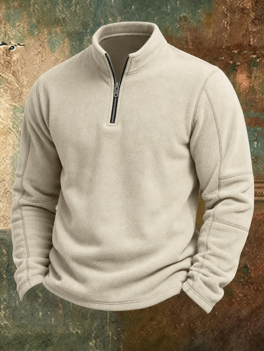Harold | Half-zip pullover with stand collar