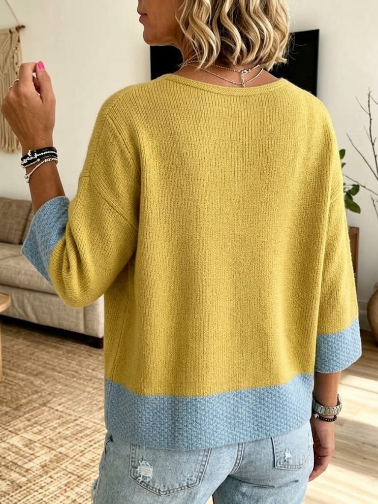 Arabelle™ Color-Block Knit Cardigan